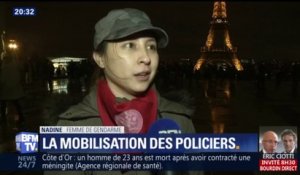 Champigny: le collectif Femmes des forces de l’ordre en colère manifeste au Trocadéro