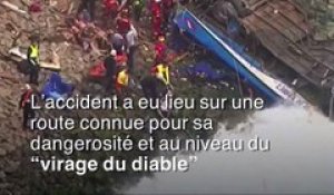 Pérou: un bus tombe d'une falaise, au moins 48 morts