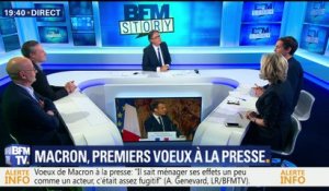 Emmanuel Macron: "la liberté de la presse est malmenée jusqu'en Europe"