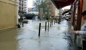 Albertville : le centre-ville inondé