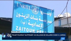 Etats-Unis : Donald Trump pourrait supprimer 125 millions de dollars d'aide à l'UNRWA