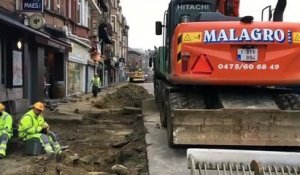 La place du Miroir à Jette est en chantier