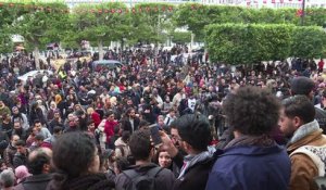 Manifestation à Tunis contre les mesures d'austérité