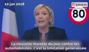 Baisse de la vitesse de 90 à 80km/h: Marine Le Pen défend les automobilistes «pourchassés» par le gouvernement