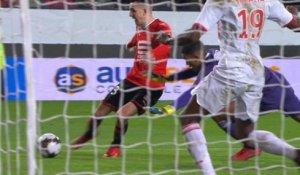 Coupe de la Ligue - 1/4 de finale - Le but du doublé d'Adrien Hunou propulse Rennes en 1/2 finale