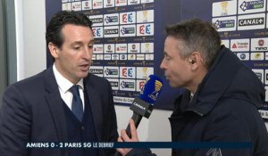 Coupe de la Ligue - 1/4 de finale - La réaction d'Unai Emery après Amiens - PSG