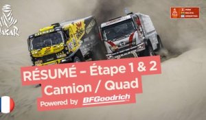Résumé - Camion/Quad - Étapes 1 & 2 (Pisco / Pisco) - Dakar 2018