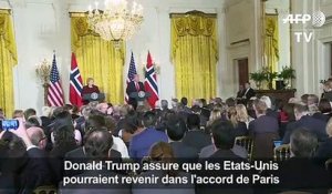 Trump: les Etats-Unis pourraient revenir dans l'accord de Paris