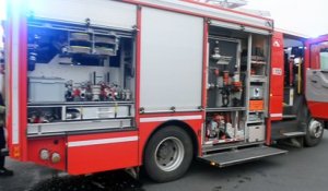 Un bus en feu à la gare de Mons.Vidéo 2 Eric Ghislain