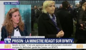 Nicole Belloubet répond à Marine Le Pen: "L'isolement en détention, ce n'est pas un room-service"