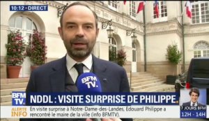 Edouard Philippe en visite à NDDL: "J'ai beaucoup écouté, maintenant, c'est bien aussi de voir"