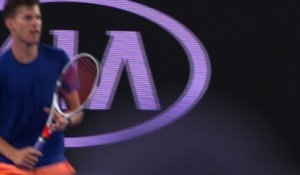 Open d'Australie 2018 - Dominic Thiem à l'entrainement à Melbourne
