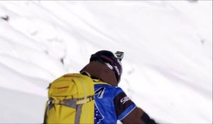 Poursuivi par une avalanche, Sverre Liliequist prend le temps de faire un backflip