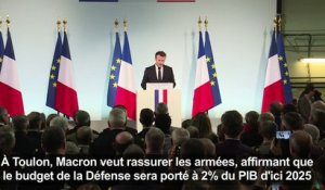 Défense: Macron annonce un "effort inédit et incomparable"