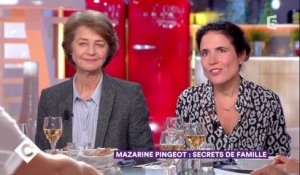 Charlotte Rampling et Mazarine Pingeot au dîner - C à Vous - 19/01/2018