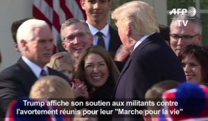 Trump soutient les militants anti-avortement