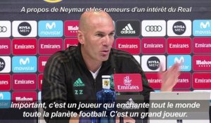 Football: Neymar? "Un joueur qui enchante tout le monde" -Zidane