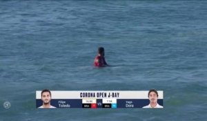 Adrénaline - Surf : Les meilleurs moments de la série de F. Toledo et Y. Dora (Corona Open J-Bay, round 3)