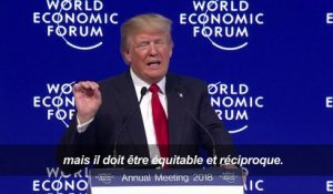 Donald Trump tente de rassurer Davos