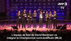 Foot: l'équipe de Beckham à Miami va intégrer la MLS
