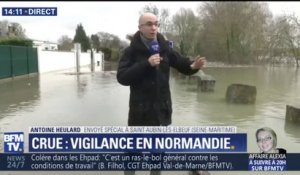 En Normandie, la crue de la Seine aggravée par la marée haute