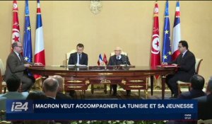 Emmanuel Macron veut accompagner la Tunisie et sa jeunesse