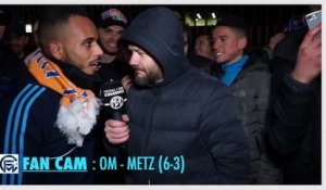 OM - Metz(6-3) : Une FanCam explosive avec des supporters en feu