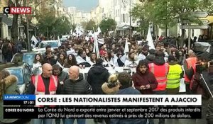 Corse: A quelques jours de la visite d’Emmanuel Macron, des milliers de personnes ont manifesté à Ajaccio à l'appel des