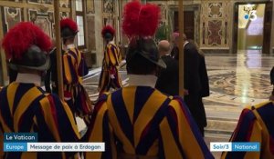 Vatican : le président turc Erdogan et le pape François discutent des Kurdes et d'Israël