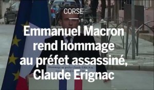 Emmanuel Macron en Corse : l’assassinat de Claude Erignac fut une « infamie qui déshonore à jamais ses auteurs »