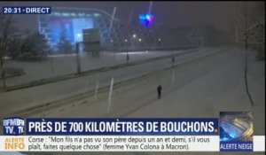 Ile-de-France: la route nationale 118 fermée en raison des chutes de neige