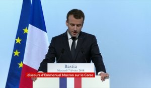 Emmanuel Macron "souhaite l'accomplissement et l'émancipation de la Corse"