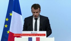 "C'est un triptyque qu'il nous faut savoir collectivement organiser : celui entre la République, l'identité #corse et cette nécessité d'ouverture", a déclaré Emmanuel Macron lors de son discours à Bastia.