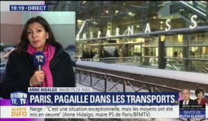 Neige: "Les 700 kilomètres de bouchons en Ile-de-France, ça ce n'était normal", déplore Hidalgo