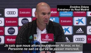 Real Madrid/PSG: "Nous connaissons nos forces", déclare Zidane