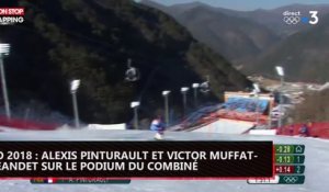 JO 2018 : Alexis Pinturault et Victor Muffat-Jeandet sur le podium du combiné (vidéo)