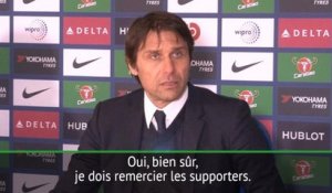 27e j. - Conte : "Je veux remercier les supporters"