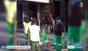 Les images de l'intervention de la police lors du braquage d'une banque à Paris