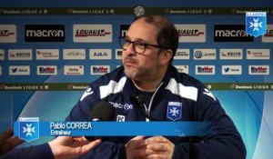 Conférence de presse de Pablo Correa avant FC Lorient - AJA