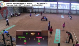 Premier tour, tir rapide en double, Club Elite Féminin, J6 play-off, Bièvre Isère contre Saint-Vulbas, février 2018