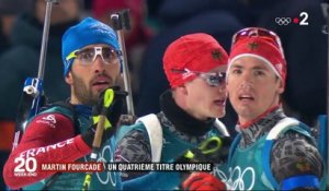 JO 2018 : Martin Fourcade décroche un quatrième titre olympique