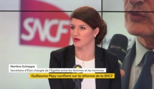 Rapport Spinetta sur la SNCF : "Je crois vraiment à la concertation, au dialogue". La disparition de petites lignes est "une préoccupation", précise Marlène Schiappa #8h30politique