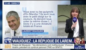 Aurore Bergé (LREM) : "La brutalité de Laurent Wauquiez est connue de tous ceux qui font de la politique au sein de LR"