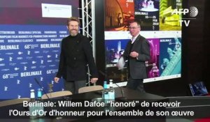 Berlinale: Dafoe "honoré" de recevoir l'Ours d'Or d'honneur