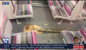 RER C: cette pièce métallique est venue s'encastrer dans le plancher d'un train en marche