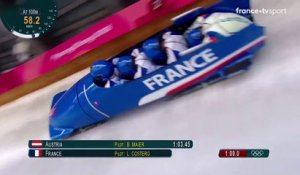 JO 2018 : Bobsleigh à 4 hommes - Le second run des Bleus