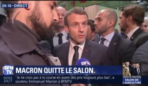 Emmanuel Macron quitte le Salon de l'agriculture après plus de 12h30 sur place