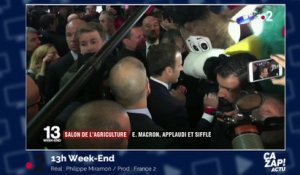 Emmanuel Macron parle à une peluche géante et amène une poule à l'Elysée !