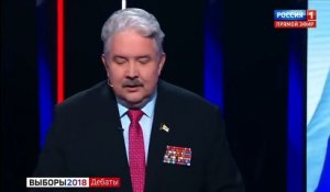 Russie: En plein débat, une candidate à l’élection présidentielle jete un verre d’eau sur l'un de ses concurrents