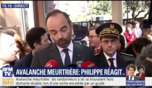 Avalanche dans les Alpes-Maritimes: "Un certain nombre de victimes et de disparus sont en train d’être recherchés", déclare Philippe